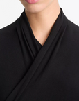 VINCE L/S FIXED WRAP TOP