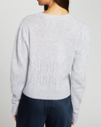 AUTUMN CASHMERE PUFF SLEEVE POPCORN STITCH CARDIGAN