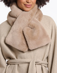 RINO & PELLE STIP FAUX FUR SCARF