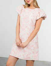 Load image into Gallery viewer, THML FLORAL PUFF SLEEVE MINI DRESS

