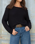 WOODEN SHIPS MAUI CROPPED CHUNKY CREW COTTON