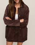 Z SUPPLY DECKER SUEDE CHORE COAT