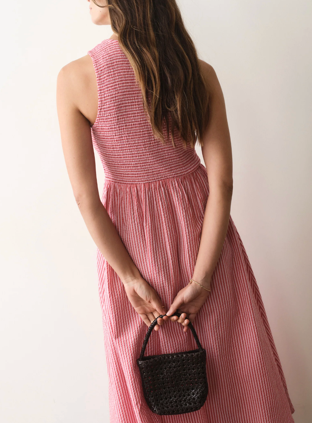 MARINE LAYER DARCY SEERSUCKER MAXI DRESS