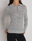 NATION CHLOE LACE SWEATER