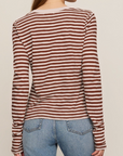 Z SUPPLY JUNIE L/S STRIPE SLUB TEE