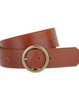 MOST WANTED USA WIDE RING BUCKLE LEATHER BELT