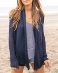 WOODEN SHIPS WRAP CARDIGAN COTTON