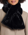 RINO & PELLE STIP FAUX FUR SCARF
