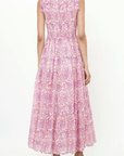 OLIPHANT SLEEVELESS SMOCKED MAXI