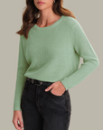 525 AMERICA EMMA CREWNECK SHAKER SWEATER
