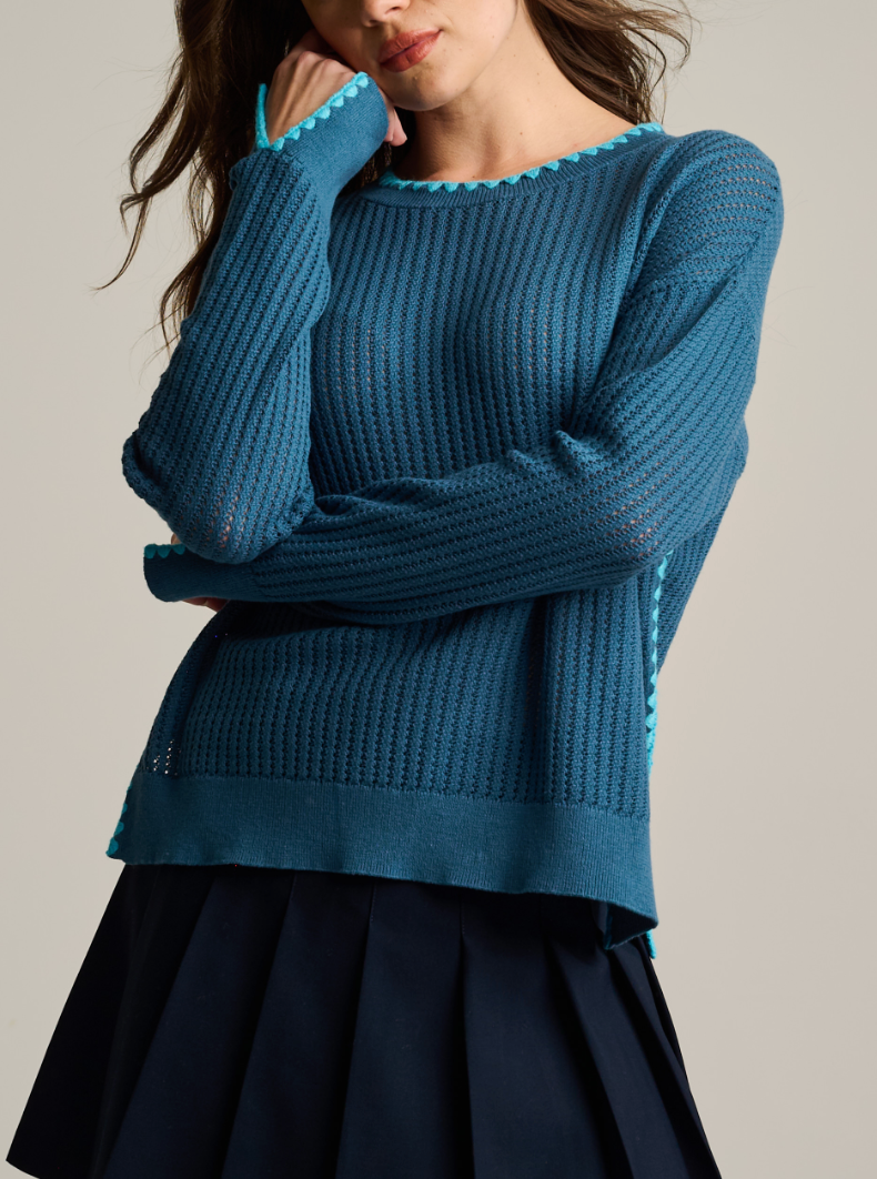 LISA TODD POWER STITCH SWEATER
