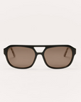 Z SUPPLY AFTER HOURS SUNGLASSES - BLACK TORT/BROWN