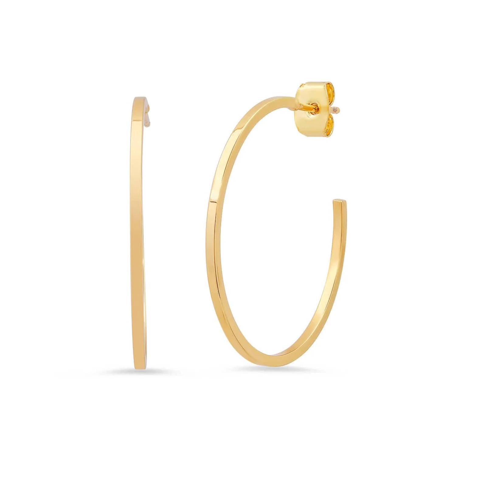 TAI SLEEK MEDIUM GOLD HOOPS