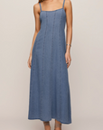 Z SUPPLY LEONORA INDIGO MIDI DRESS