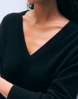 WHITE & WARREN CASHMERE V NECK