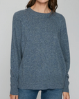 AUTUMN CASHMERE RELAXED FIT RAGLAN CREW W/ RIB DETAIL