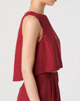 FRENCH CONNECTION BIRDIE LINEN SHELL TOP
