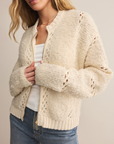 Z SUPPLY SUNDANCE ZIP UP SWEATER JACKET