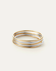 JENNY BIRD (L) TWO-TONE DANE BANGLE SET 5 PACK