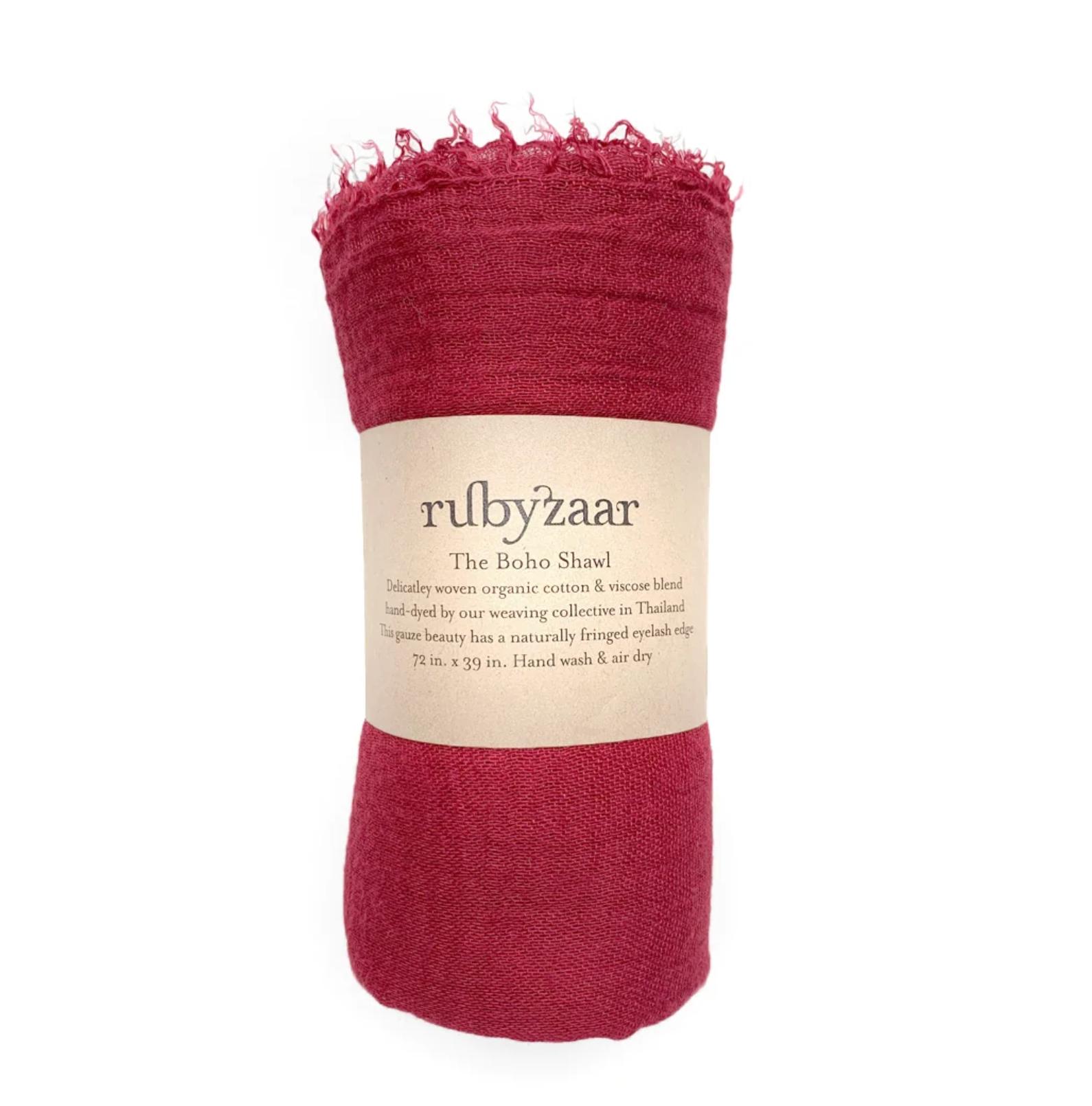 RUBYZAAR GAUZE BOHO SCARF