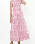 OLIPHANT SLEEVELESS SMOCKED MAXI