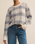 Z SUPPLY JUNCTION PLAID SWEATER