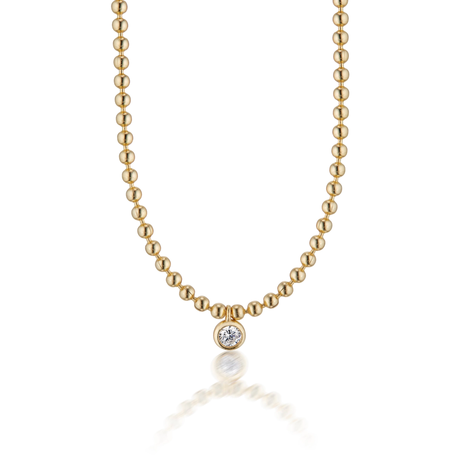 ELLI PARR JULIETTE GOLD BALL NECKLACE