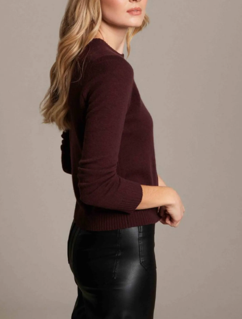 ALASHAN CASHMERE CHLOE SHRUNKEN CREW NECK