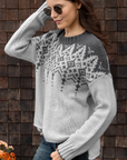 WOODEN SHIPS CHANDELIER FAIR ISLE CREW CHUNKY