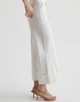 AG SAIGE WIDE LEG CROP W/ CUFF POWDER MENDED