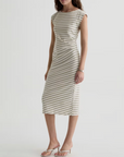 AG AJA SIDE PLEAT T-SHIRT DRESS