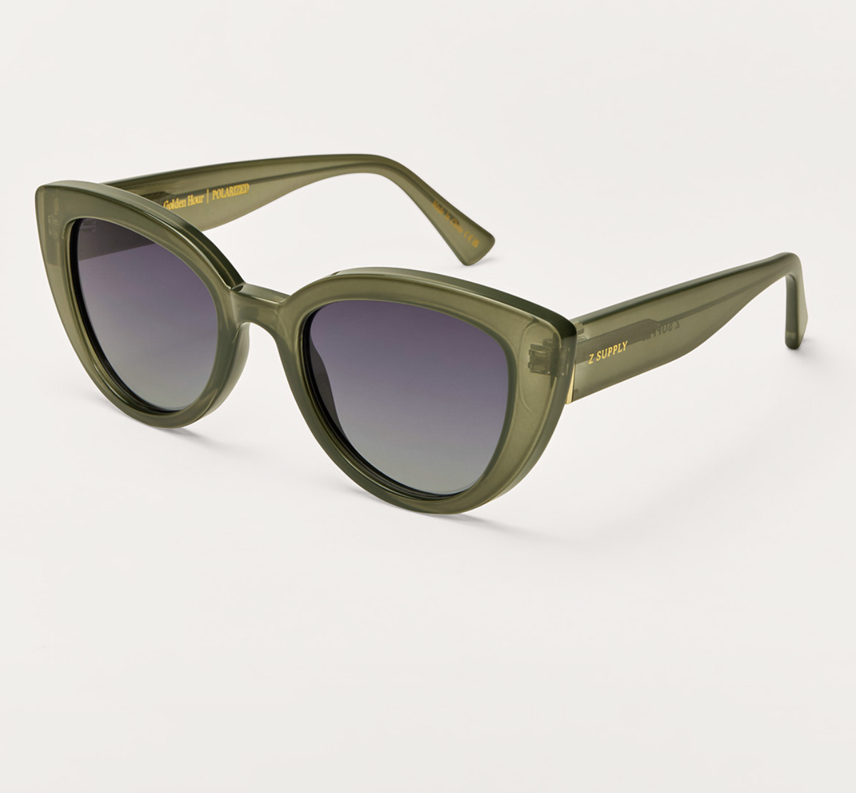 Z SUPPLY GOLDEN HOUR SUNGLASSES - OLIVE/GRADIENT