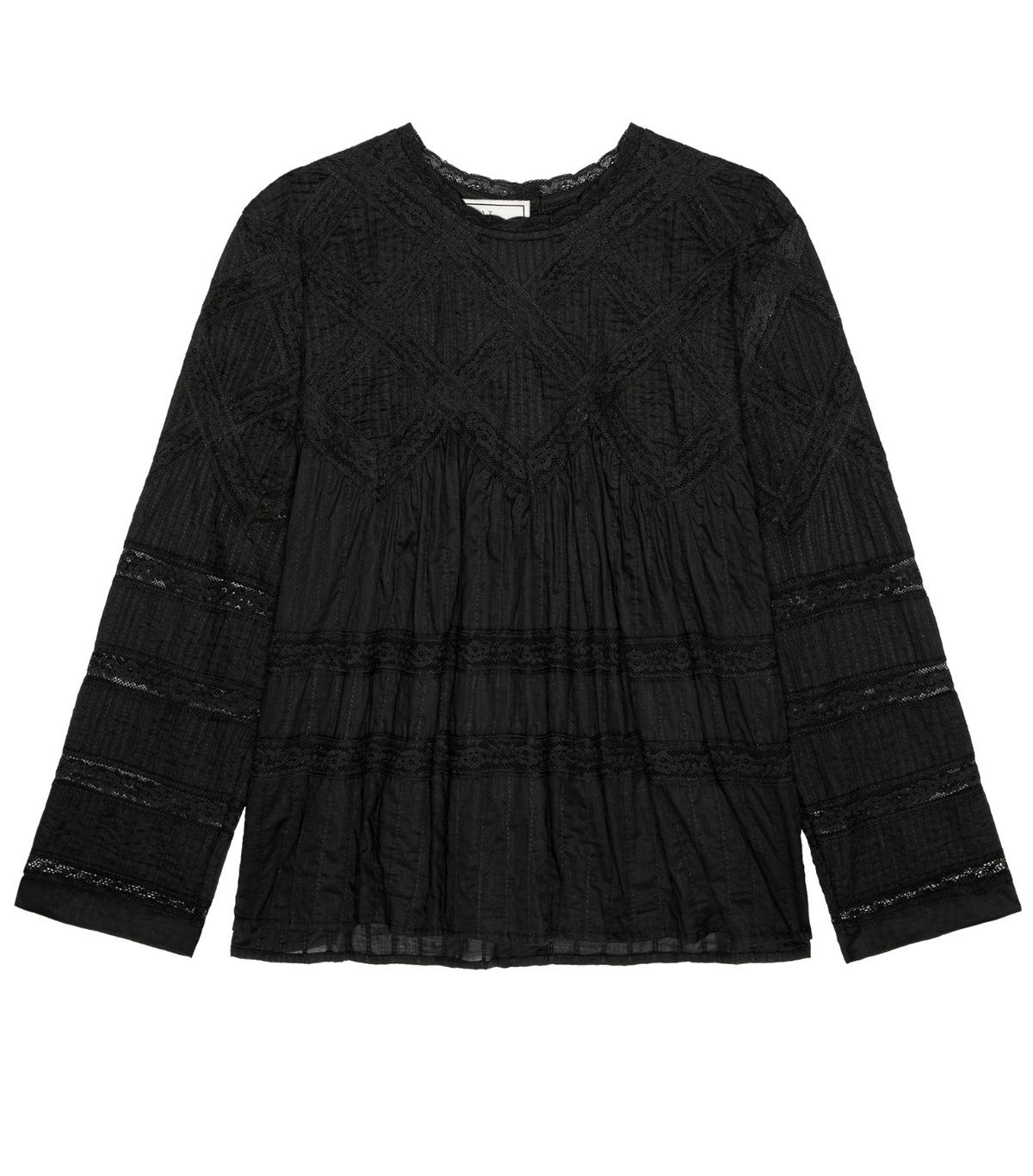 THE GREAT THE LATTICE LACE VICTORIAN TOP