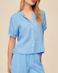 BELLA DAHL SHORT SLEEVE RAGLAN SHIRT