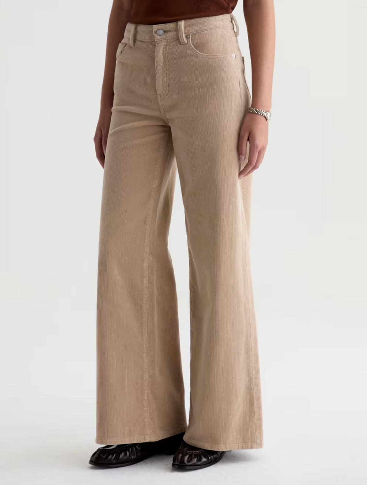 AG SAIGE MID-RISE WIDE LEG CORDUROY
