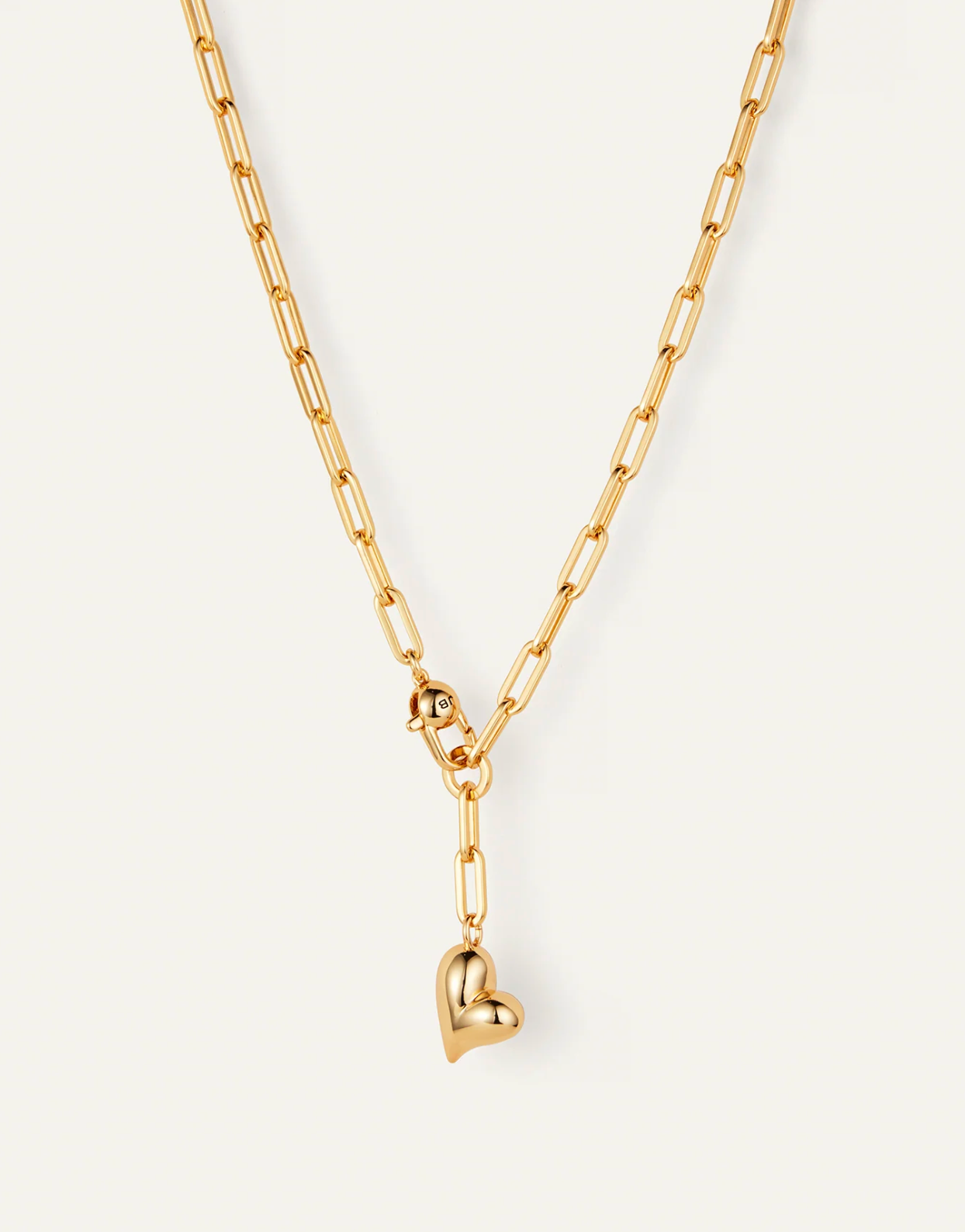 JENNY BIRD PUFFY HEART NECKLACE GOLD