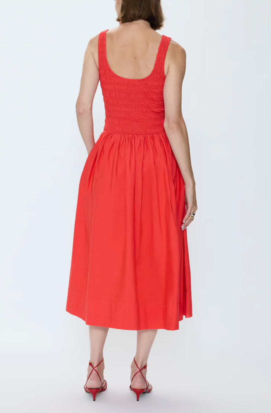PISTOLA ALESSIA SMOCKED DROP WAIST DRESS