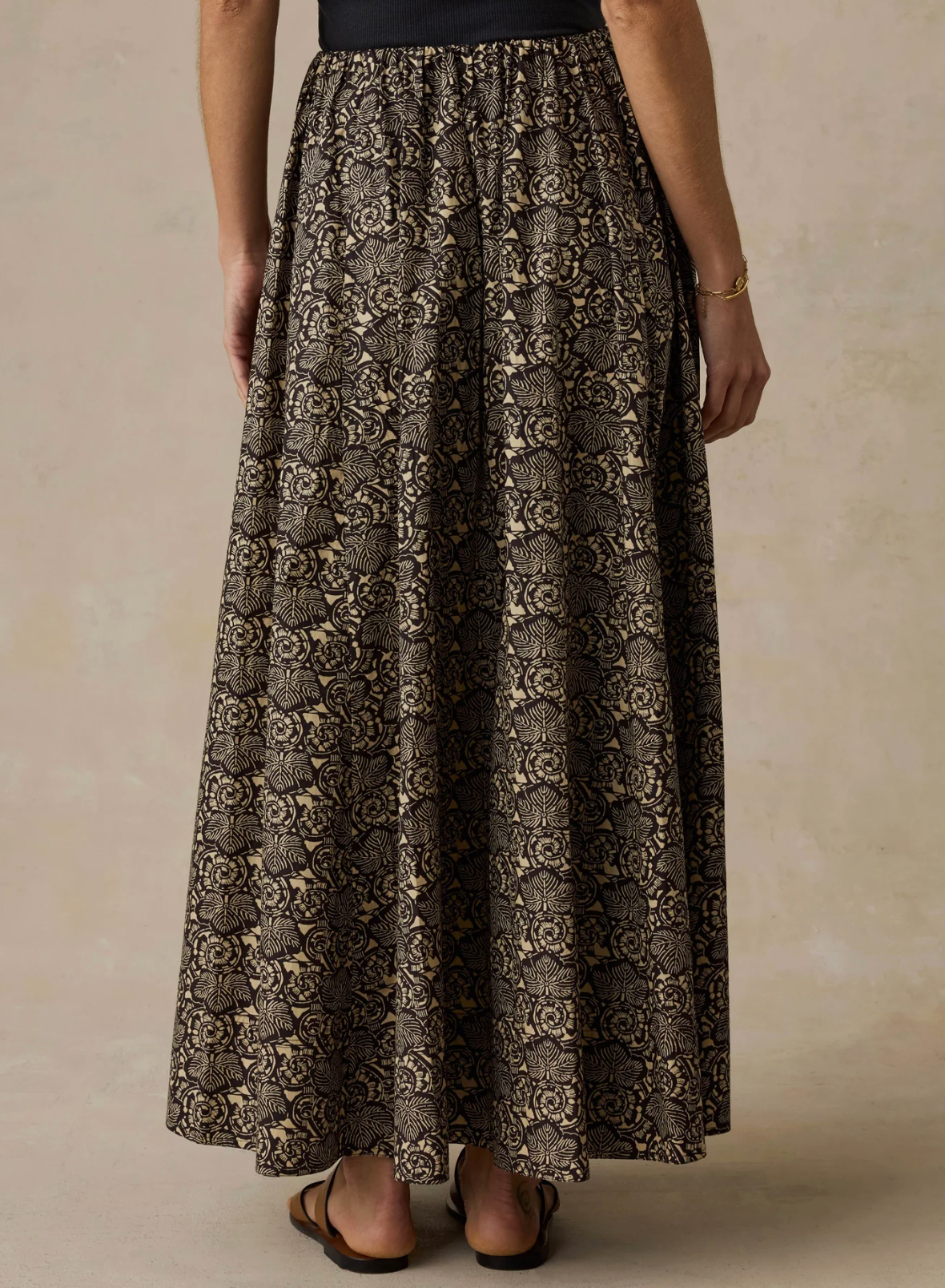 FAHERTY COASTAL POPLIN NERA SKIRT