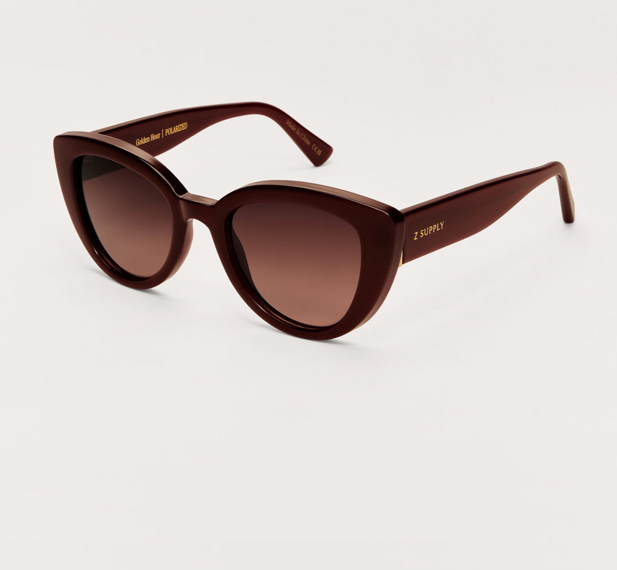 Z SUPPLY GOLDEN HOUR SUNGLASSES - VINO/GRADIENT
