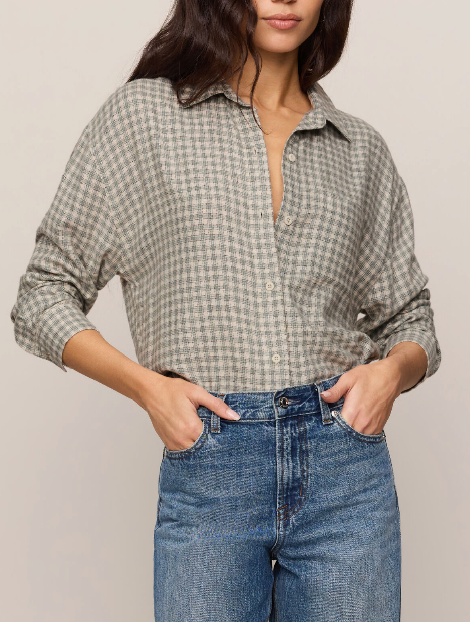 Z SUPPLY RIVER PLAID BUTTON UP