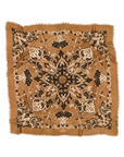 MAISON LECOMTE FLAMENT WOOL & CASHMERE BANDANA SCARF