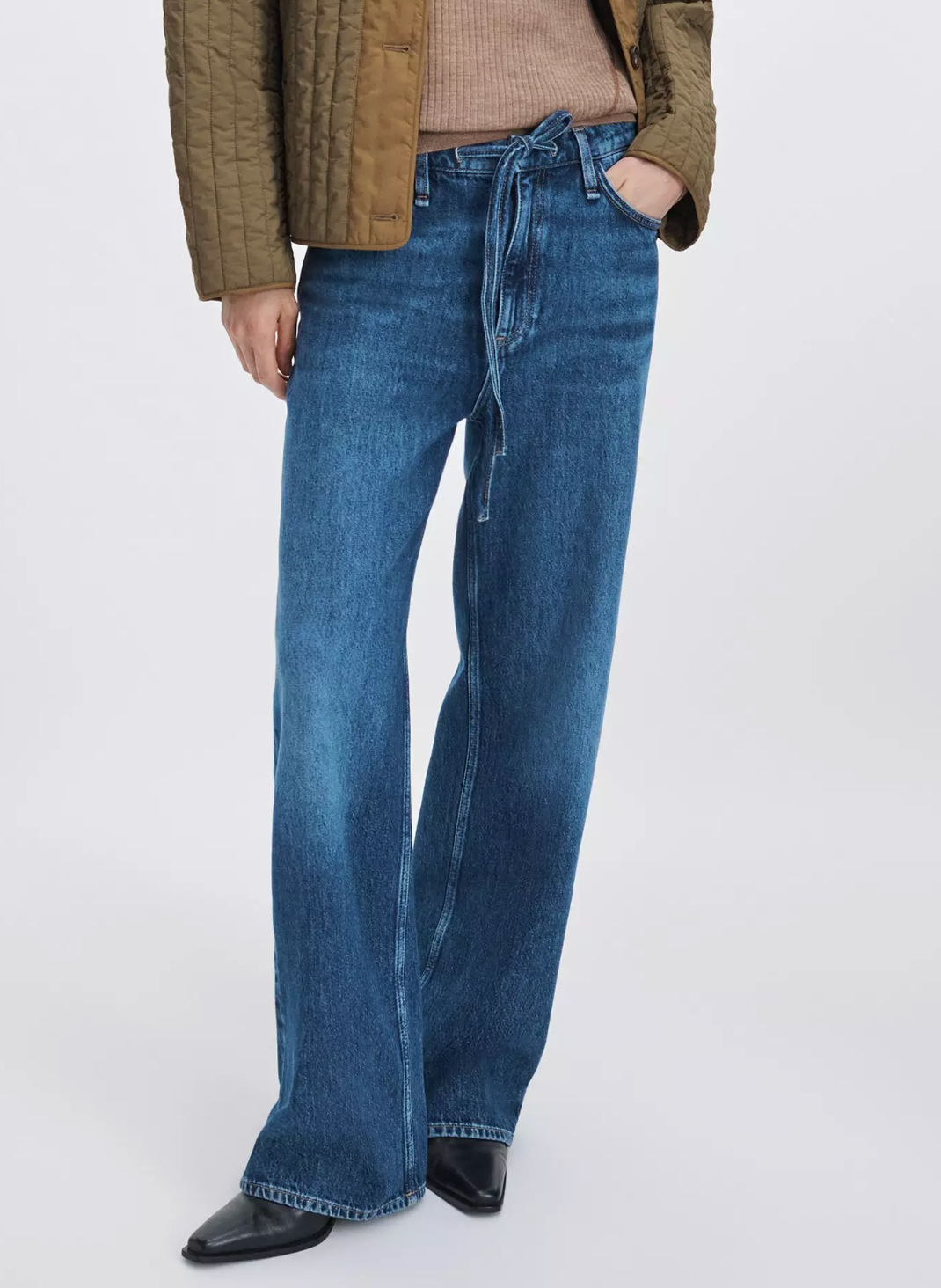 RAG &amp; BONE PHOEBE DRAWSTRING WIDE-LEG JEAN