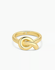 GORJANA GOLD INFINITY KNOT RING (SIZE 8)