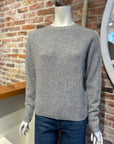 WHITE + WARREN CASHMERE WAFFLE SWEATSHIRT