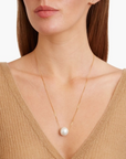 CHAN LUU 22" WHITE PEARL NECKLACE