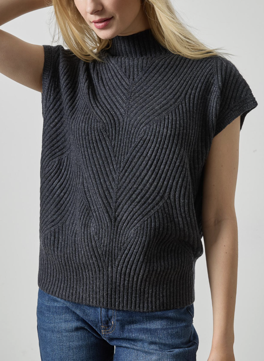 LILLA P CABLE WEDGE SWEATER
