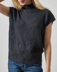 LILLA P CABLE WEDGE SWEATER