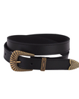 MOST WANTED BOHEMIAN BRASS BUCKLE LEATHER BELT