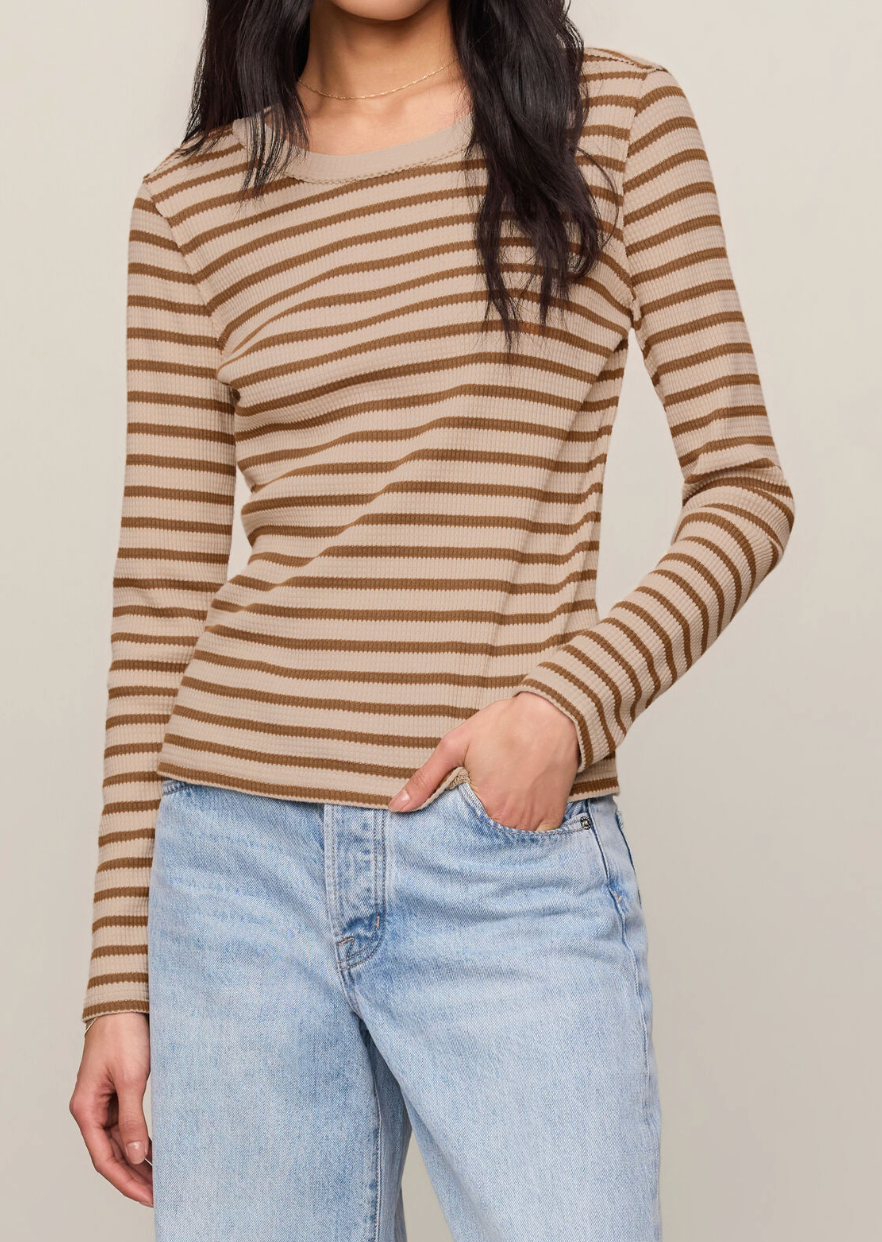 Z SUPPLY ARLET STRIPE THERMAL TOP