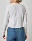 LILLA P LONG SLEEVE CROPPED TEE